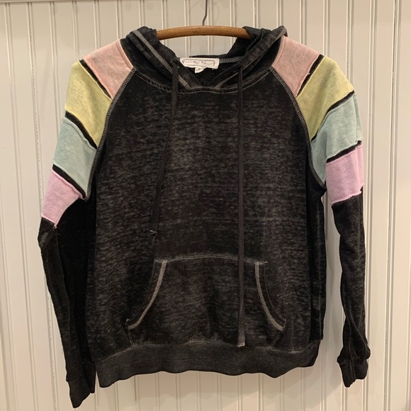 Hippie Rose Tops - Hippie Rose boho hoodie